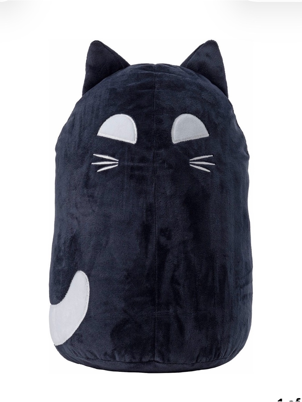 IKEA Kustfyr Black Cat Halloween Pillow 17” Soft Plush Toy